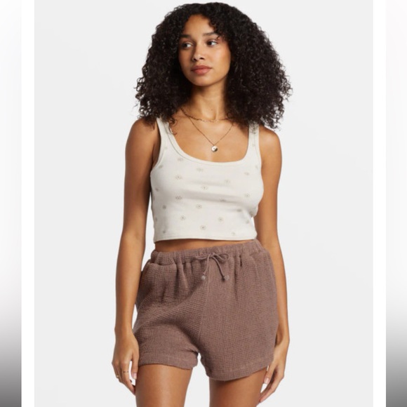 Billabong Pants - Brand New Billabong Odyssey High Waisted Waffle Knit Shorts Size Large